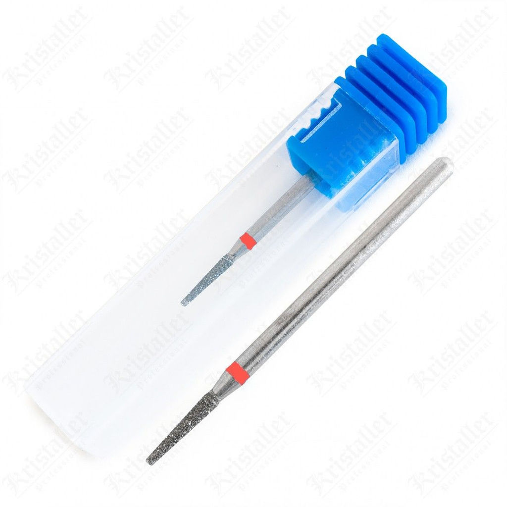 Nail Art Фреза алмазная конус 19, красный  фото 2