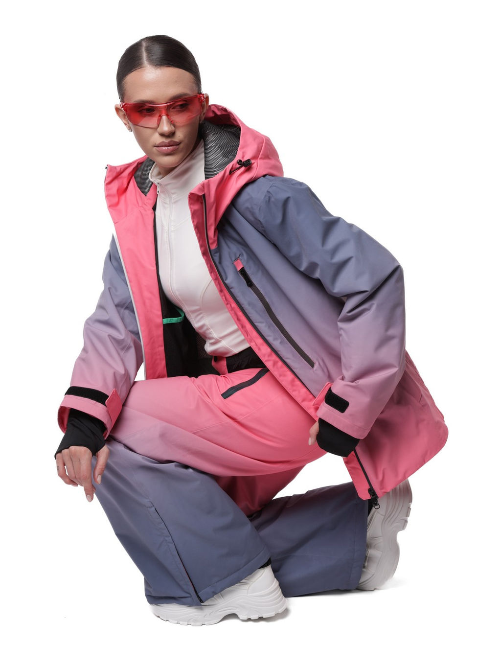 Костюм AB-0532 Розово-серый