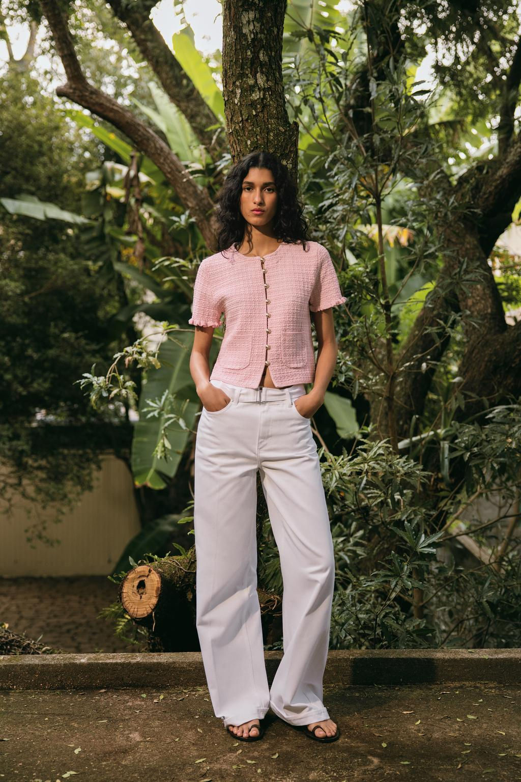 RUFFLED KNIT CARDIGAN - Zara фото 2