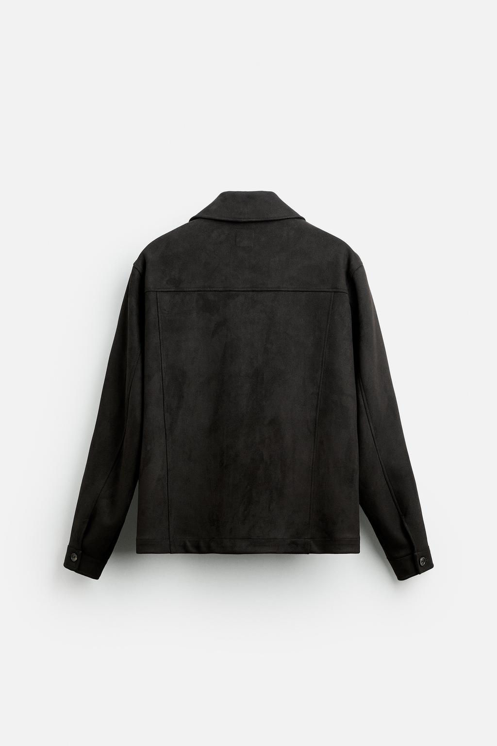 FAUX SUEDE OVERSHIRT - Zara фото 8