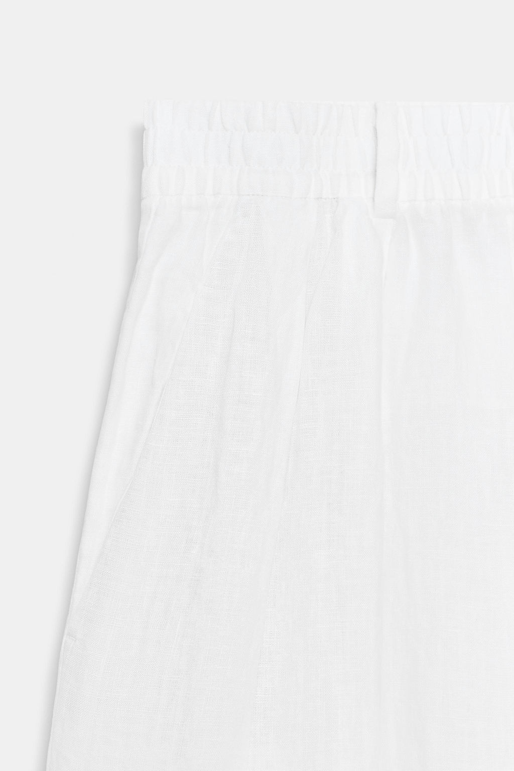 PANTAL?N PLIEGUES LINO ZW COLLECTION / Blanco - Zara фото 6
