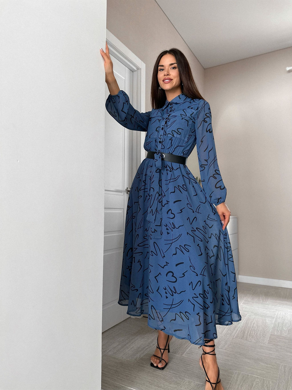 Платье Кэсси (синий) - Nadi bordo фото 2