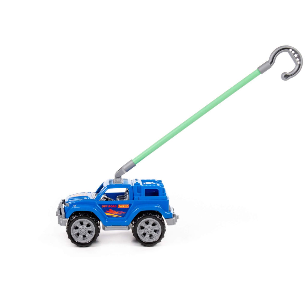 Автомобиль-каталка Легионер с ручкой (синий) - Полесье фото 2