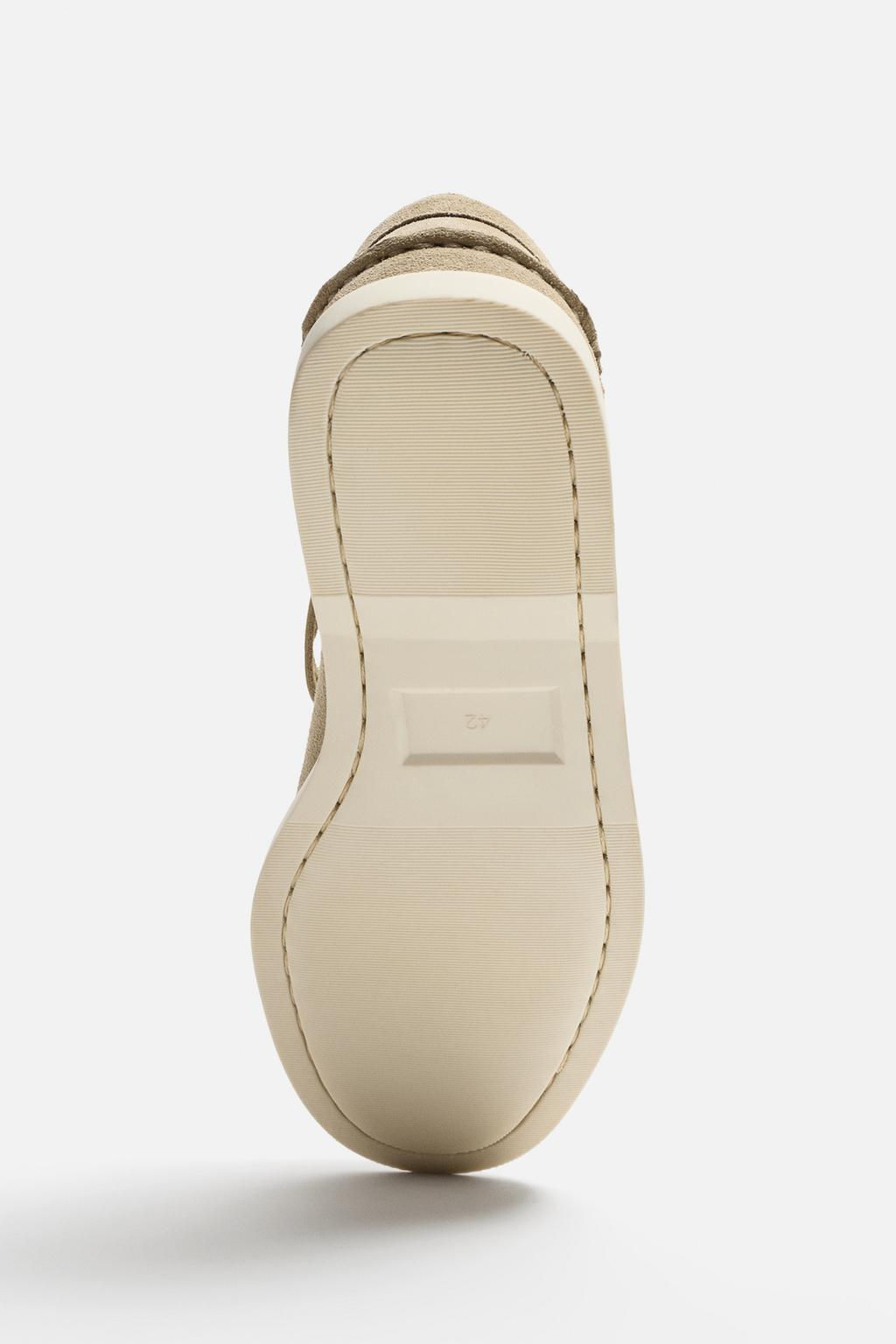 LEATHER DECK SHOES - LIMITED EDITION - Zara фото 8