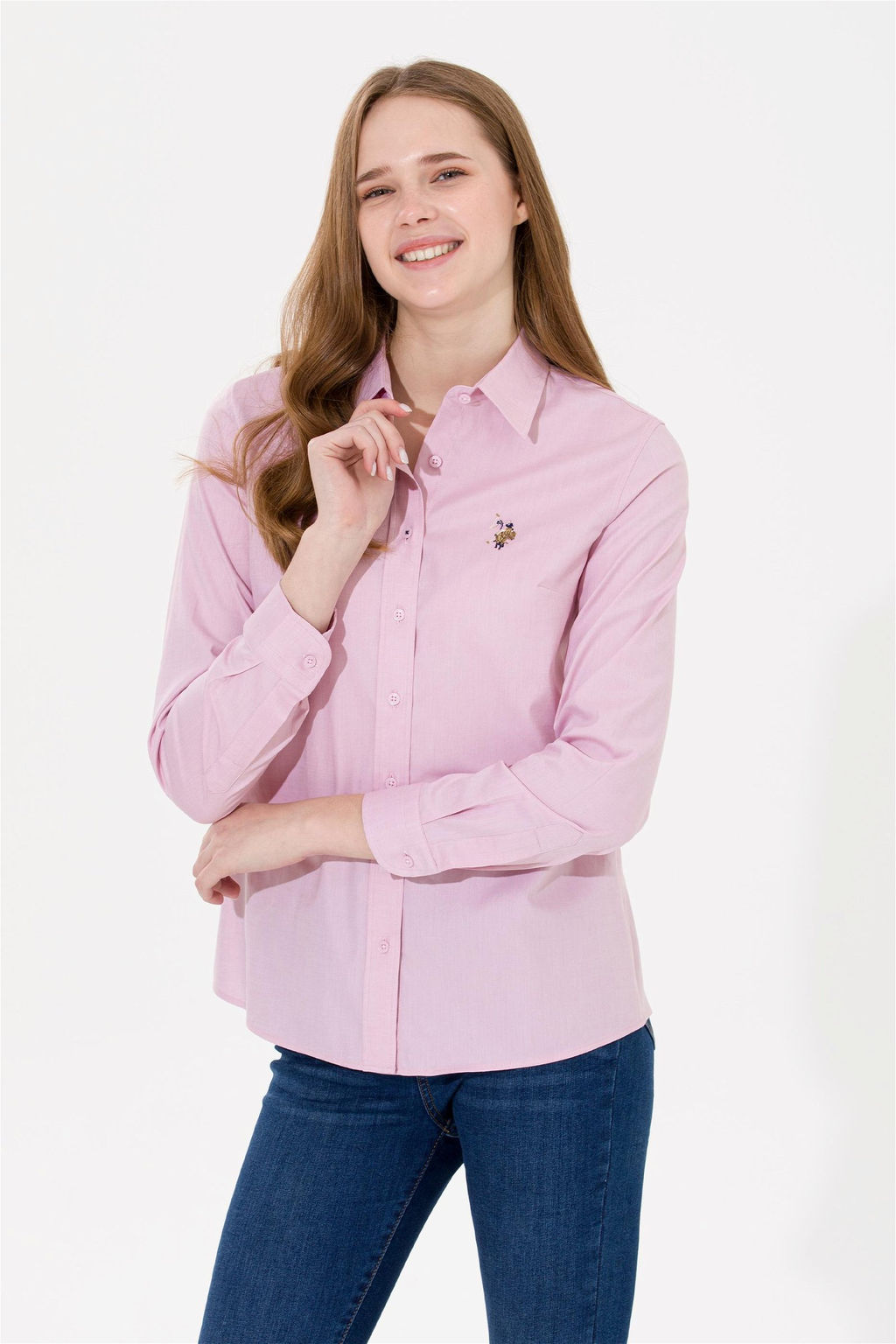 Женская базовая рубашка с длинным рукавом Magnolia - U.s. polo assn фото 4