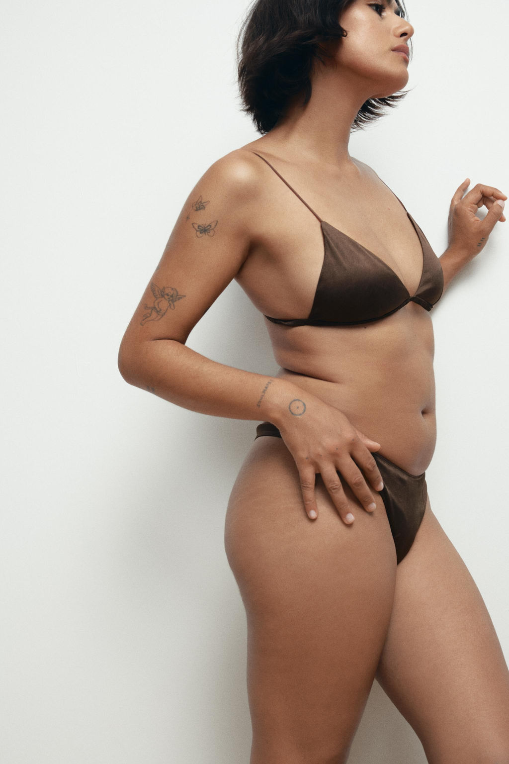 SILK TRIANGLE BRALETTE - Zara фото 4