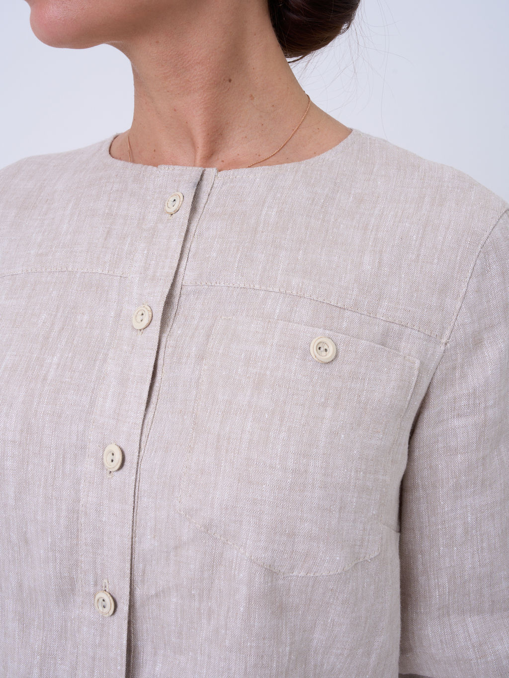 100% ЛЕН рубашка