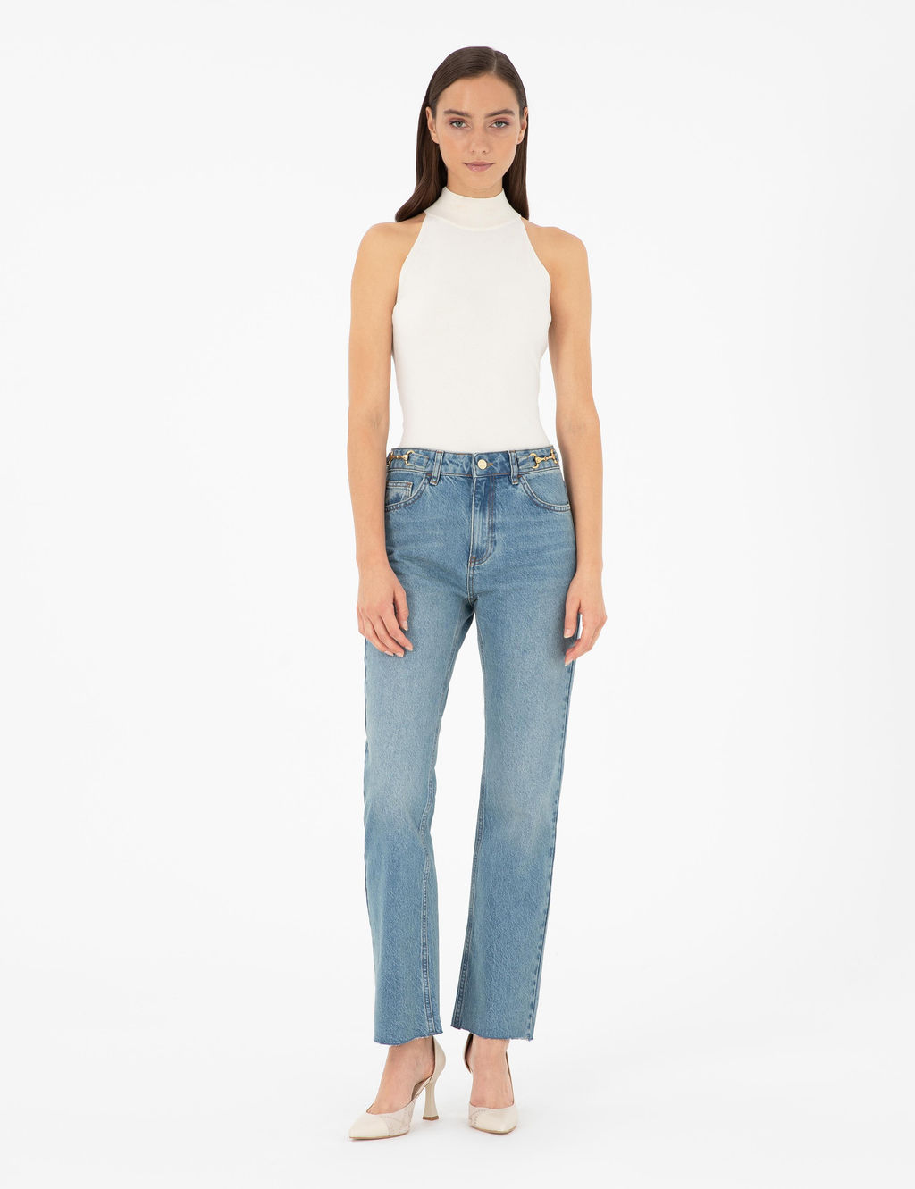 A__k Mavi Straight Fit Jean Pantolon