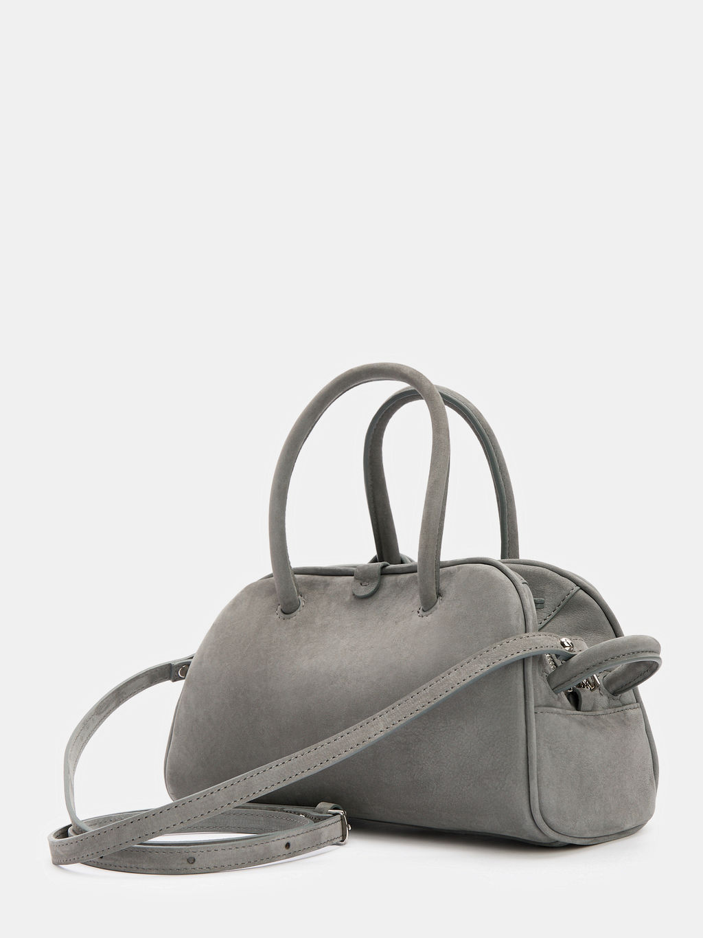 Женская сумка с ручками MAISON DAVID NATALY MINI Артикул 4638069, светло-серый фото 4
