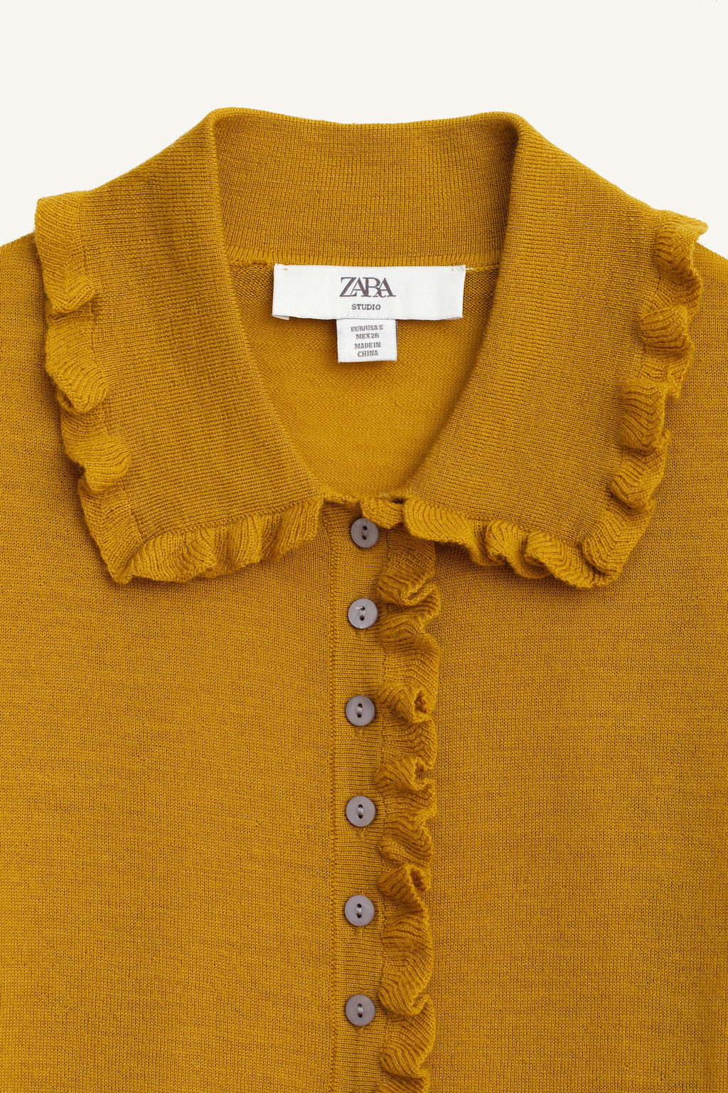 LIMITED EDITION 100% WOOL RUFFLE JACKET - Zara фото 3