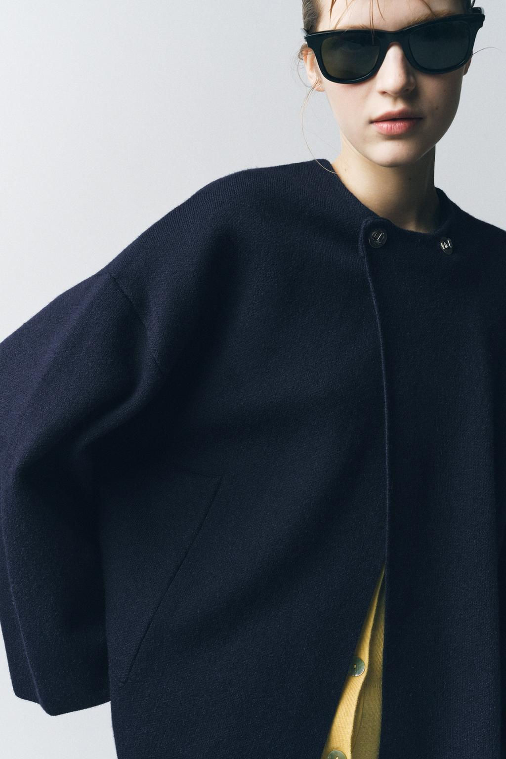 KNIT JACKET WITH METAL FASTENING - Zara фото 2