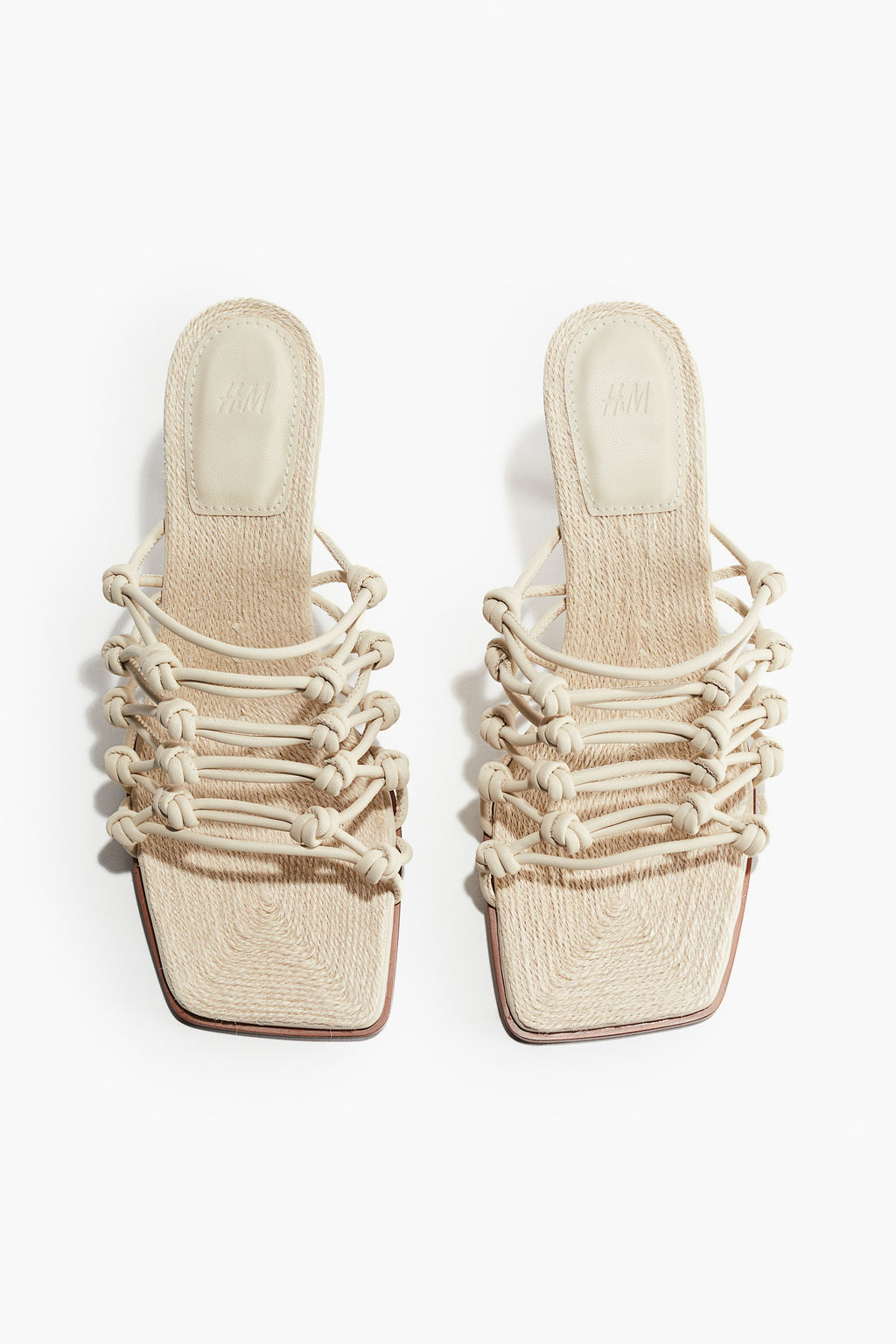 Sandalias de tacon con nudos decorativos - H&m фото 9