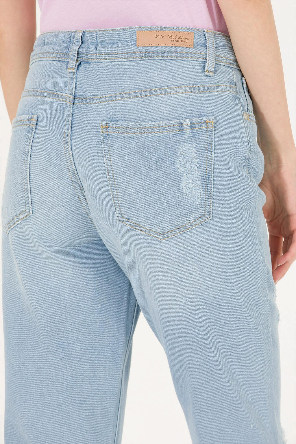 Женские голубые джинсовые брюки - U.s. polo assn фото 12