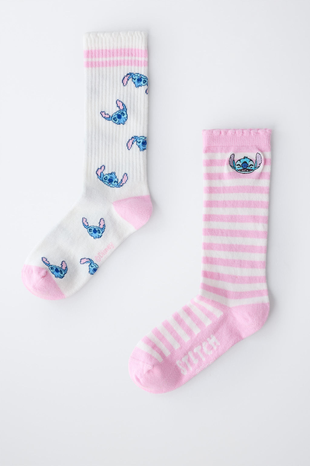 PACK DOS CALCETINES LARGOS LILO & STITCH  DISNEY / Rosa - Zara фото 4