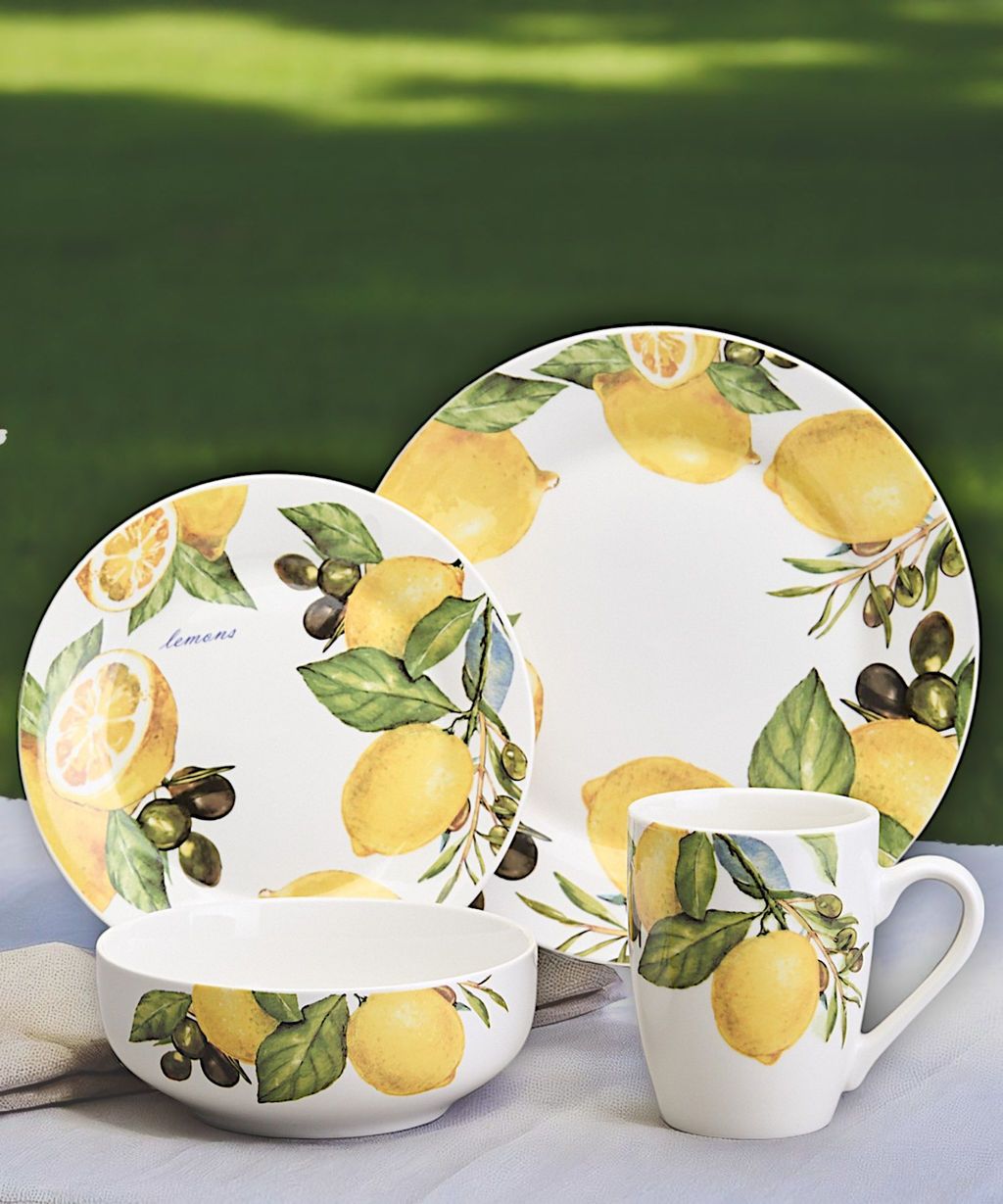 НАБОР ПОСУДЫ ОБЕДЕННЫЙ LEFARD ЛЕМОН ТРИ НА 4 ПЕР. 16 ПР.  фото 18