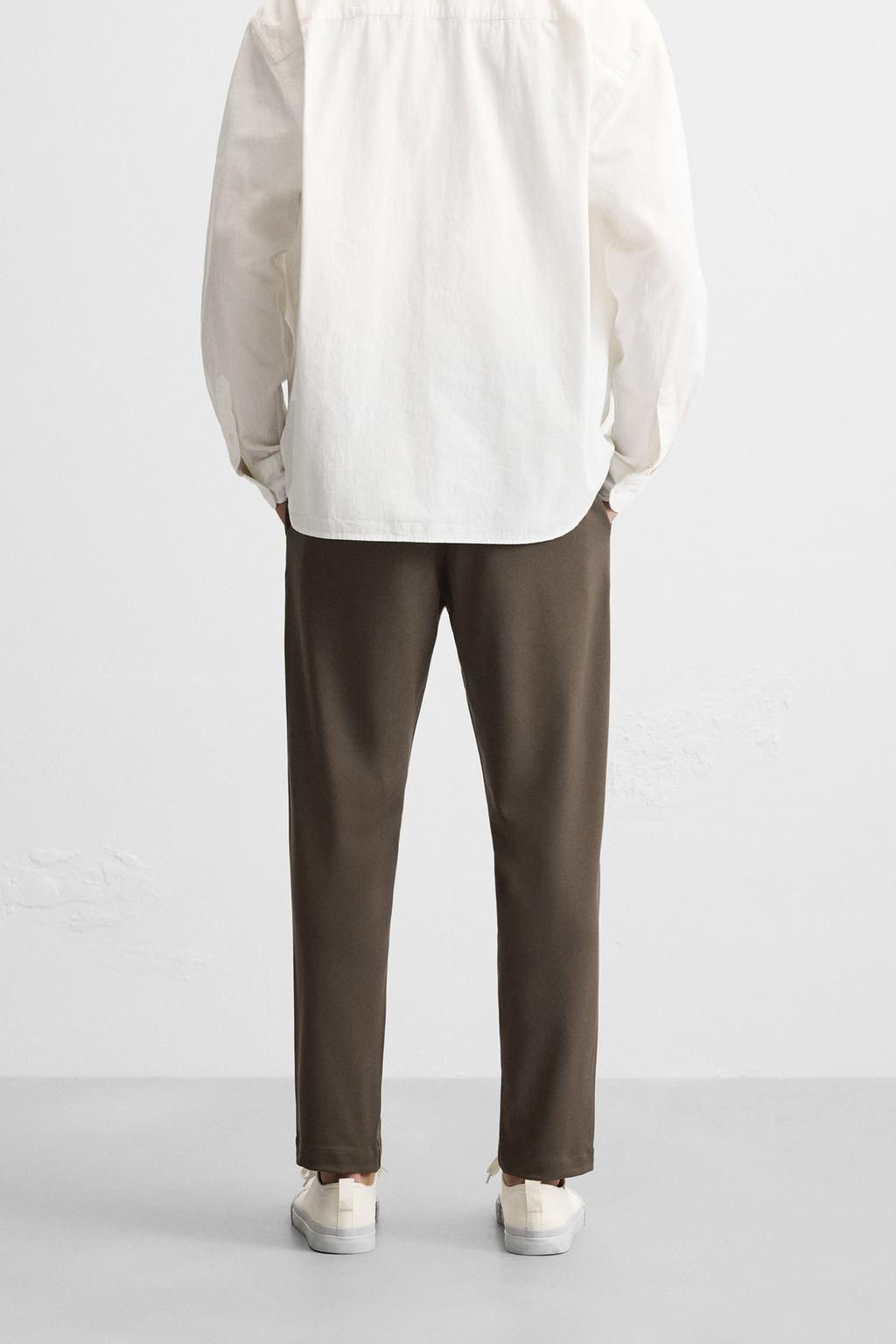 DOKULU RAHAT PANTOLON - Zara фото 34