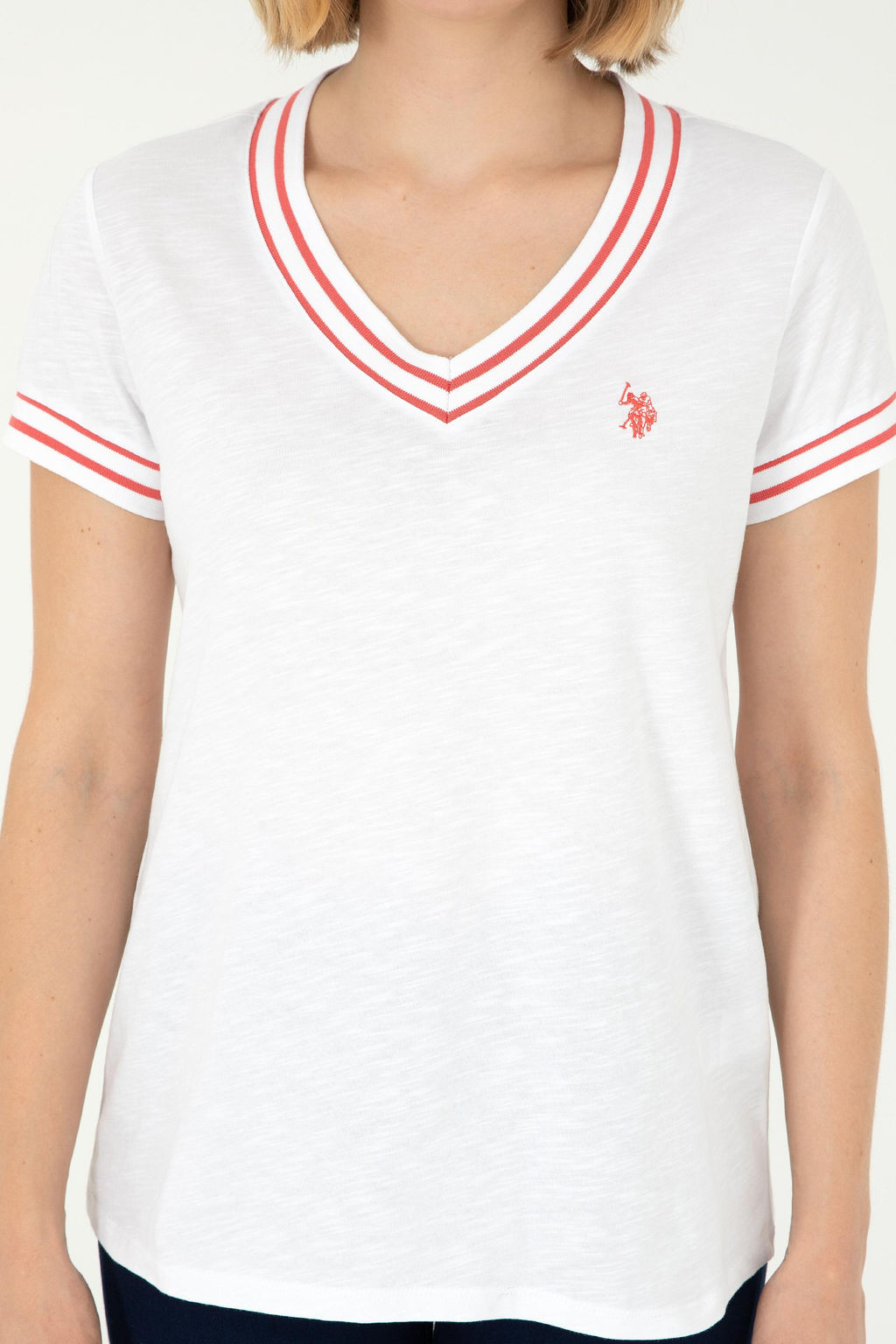 Женская белая футболка - U.s. polo assn фото 6