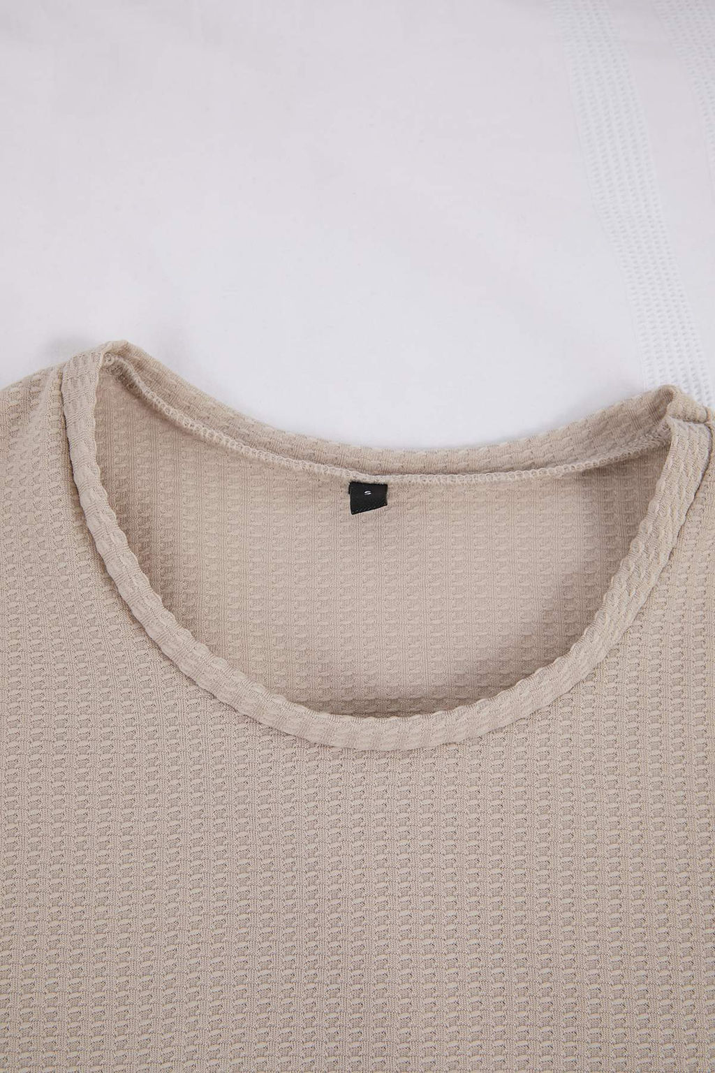 Bej Regular Fit Dokulu Esnek Orme Pijama Tak?m? TMNSS26PT00018