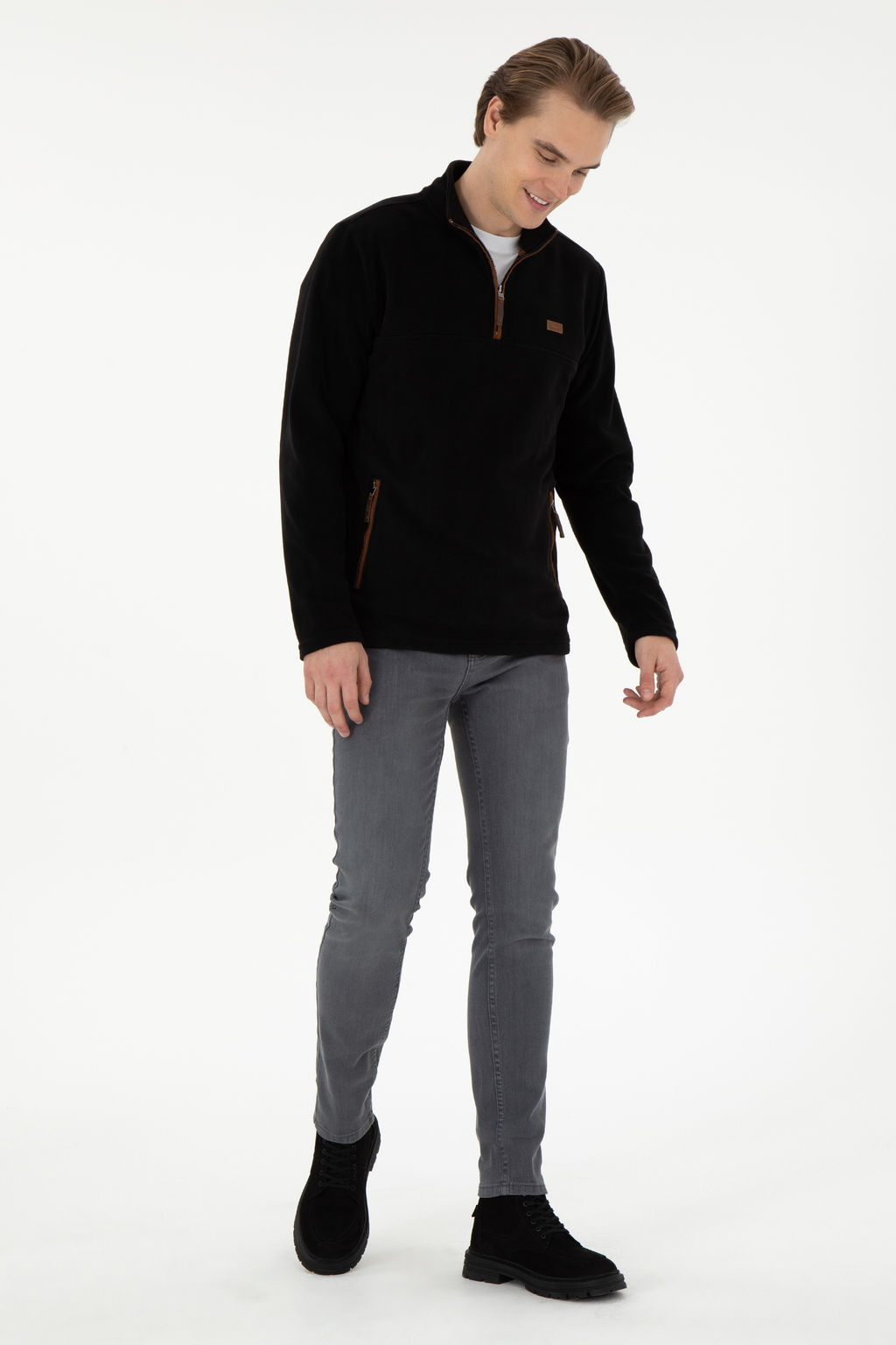 Мужской черный свитшот Неожиданная скидка в корзине - U.s. polo assn фото 10
