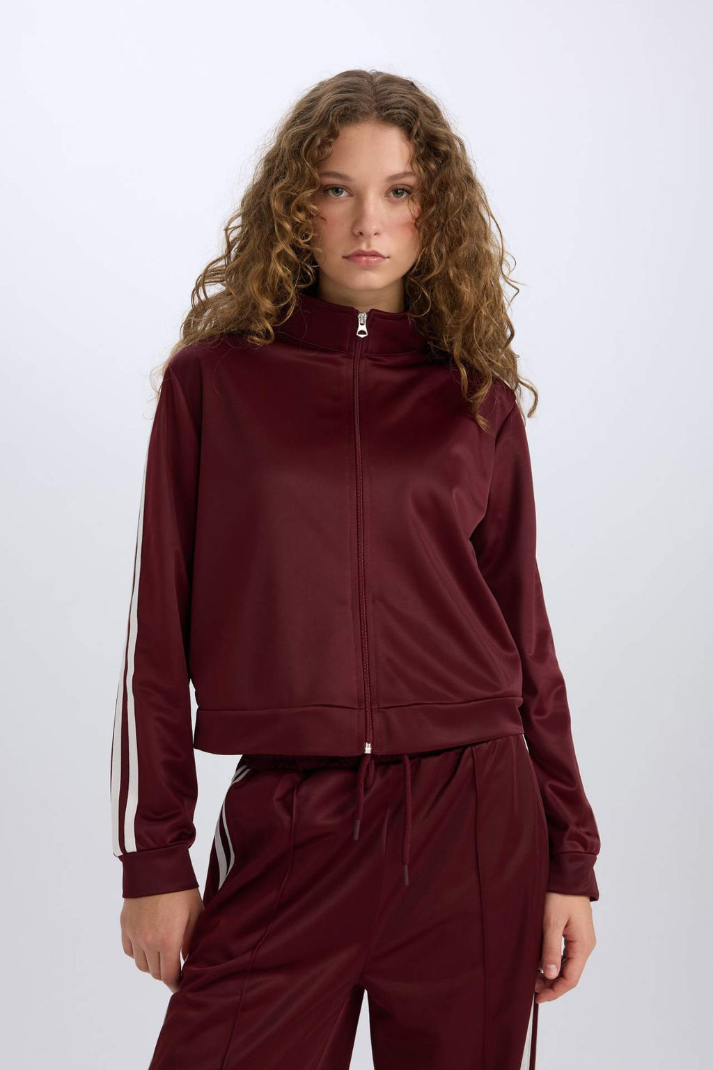 Oversize Genis Kal?p Cepli Fermuarl? Spor H?rka - Defacto фото 2