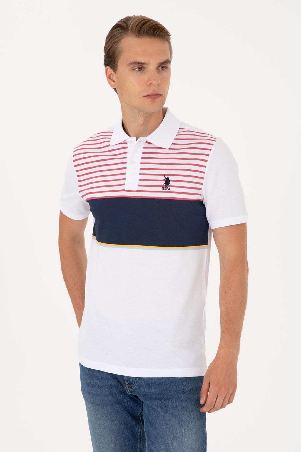 Erkek Regular Fit Lacivert Polo Yaka Ti__rt Sepette S_rpriz _ndirim - U.s. polo assn фото 3