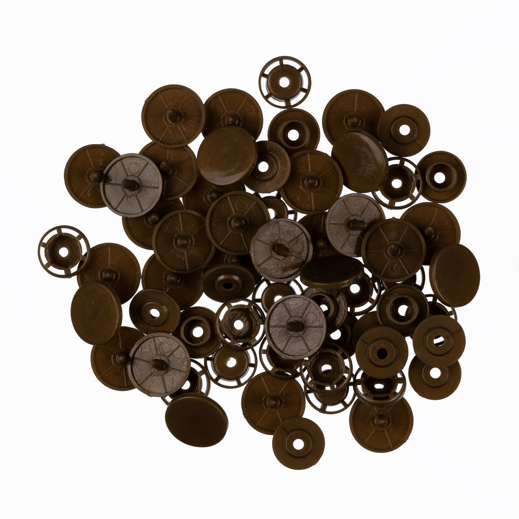 Кнопка Micron POM-15/500 Кнопки пластиковые пластик d 15 мм 500 шт. № 015 коричневый