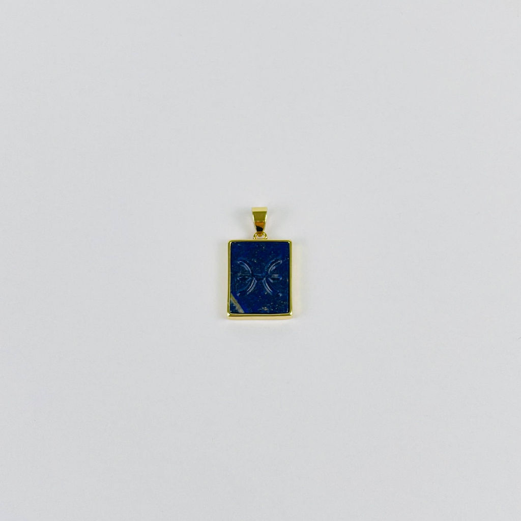 Кулон со знаком зодиака "Рыбы" из Лазурита