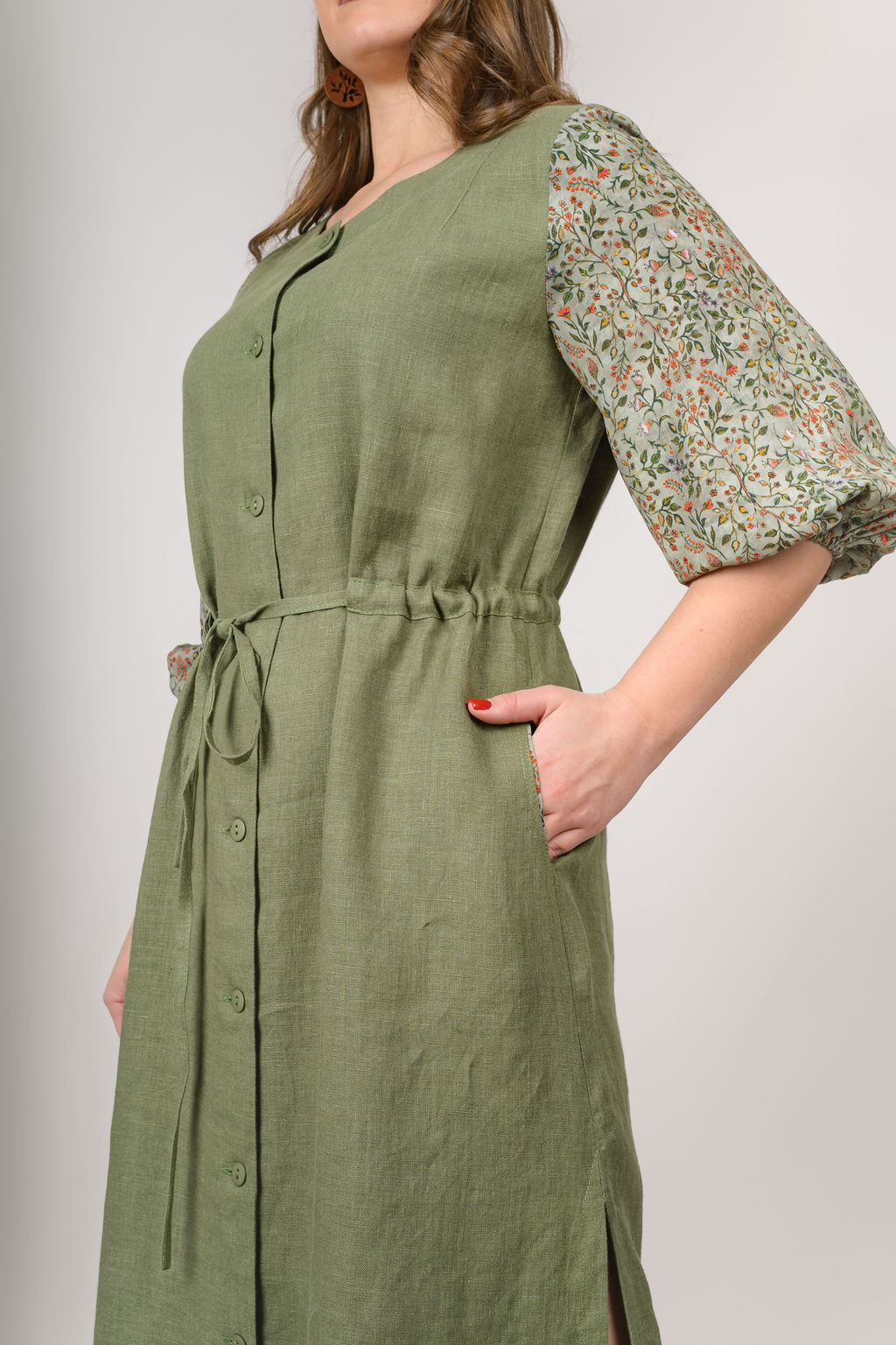 Платье  100% лен