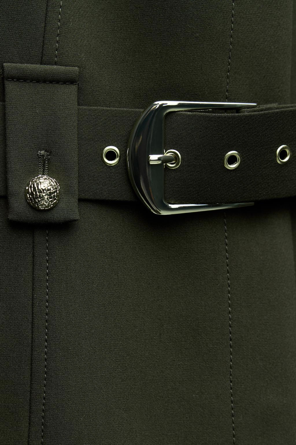 BLAZER WITH WIDE BELT - Zara фото 9