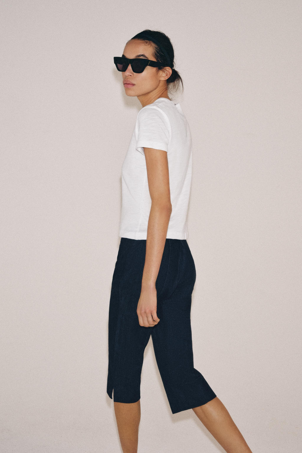 CAMISETA ALGOD?N FLAM? / Blanco - Zara фото 4
