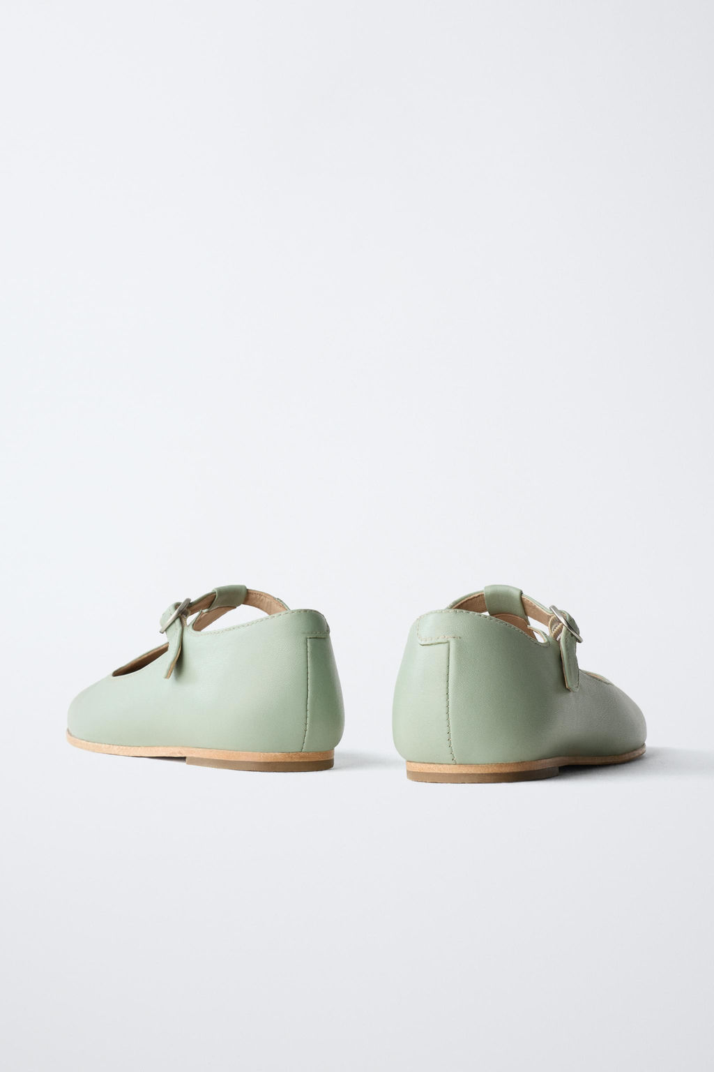 T-BAR LEATHER BALLET FLATS - LIMITED EDITION - Zara фото 5