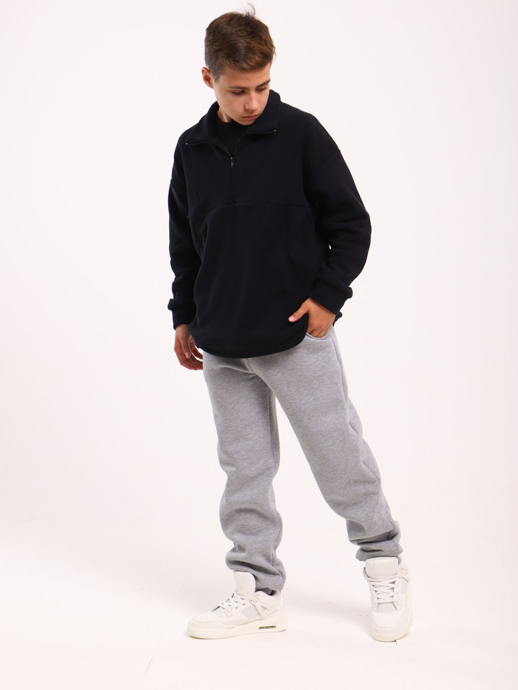 Толстовка для мальчика  девочкиСлалом черный Ладошки  фото 3