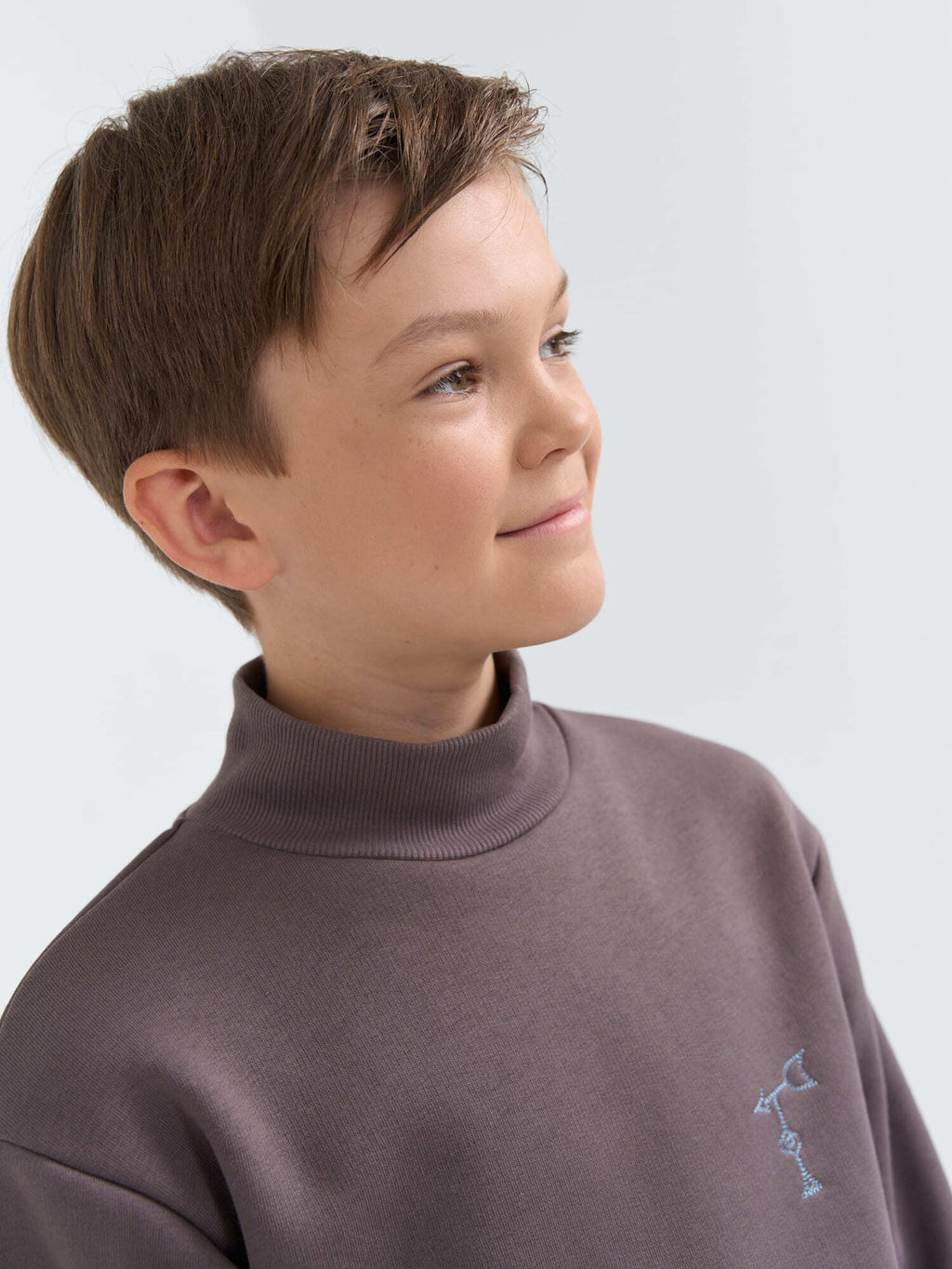 Свитшот Темный шоколад утепленный 7+ - Bungly фото 3