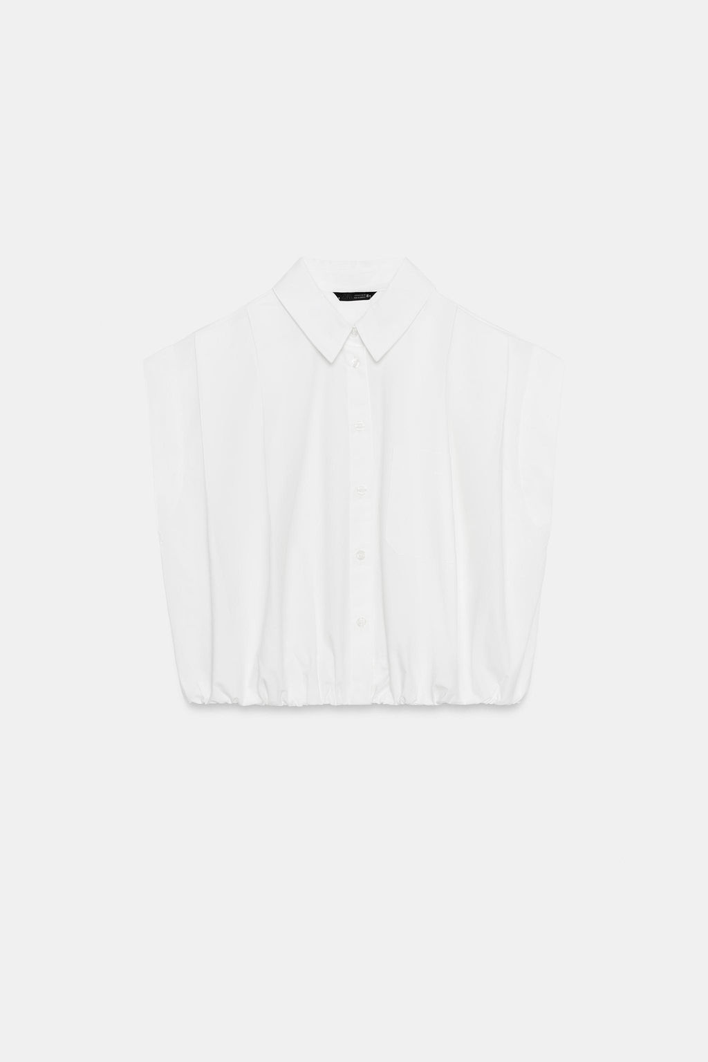 CAMISA CORTA CUADRO VICHY / Blanco