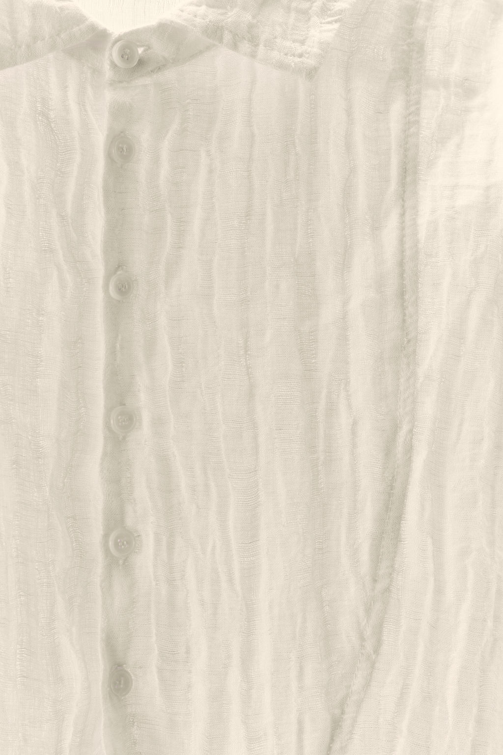 LIMITED EDITION CREASED-EFFECT LINEN BLEND SHIRT - Zara фото 18