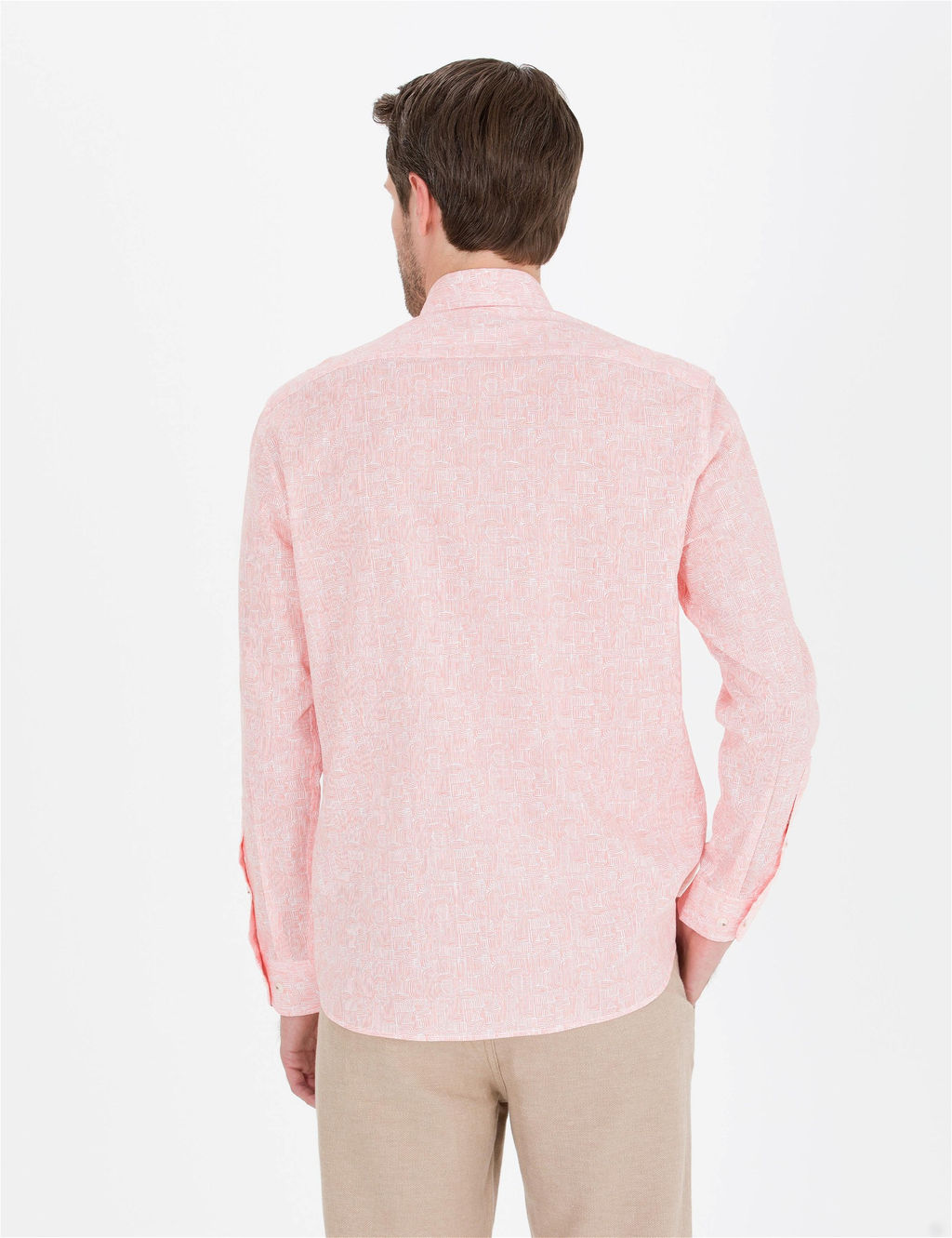 Pembe Regular Fit Uzun Kollu G_mlek - Pierre cardin фото 5