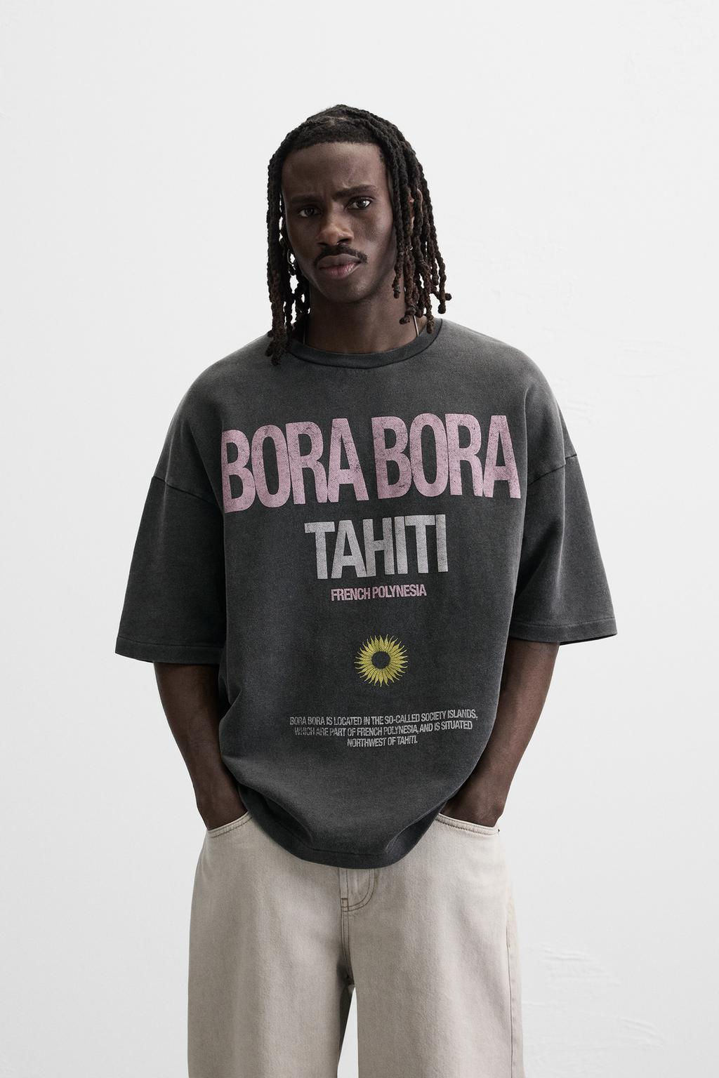 WASHED SLOGAN SWEATSHIRT - Zara фото 2