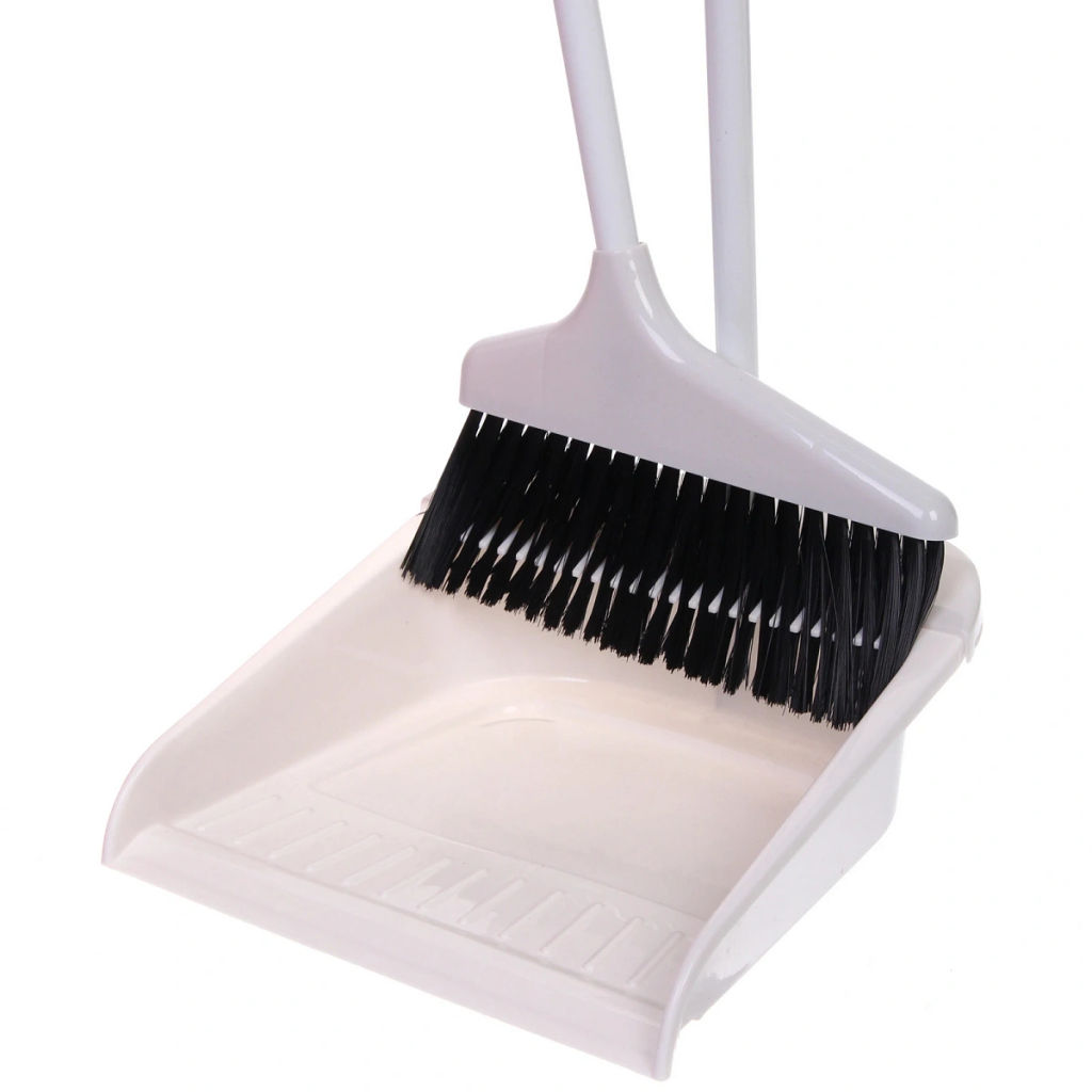 Набор для уборки, щетка для пола с совком "Профи" белый 301