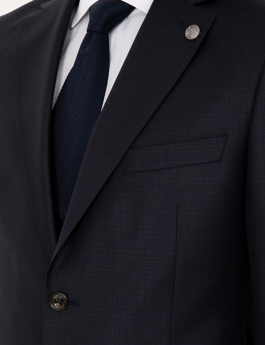 Lacivert Slim Fit Tak_m Elbise