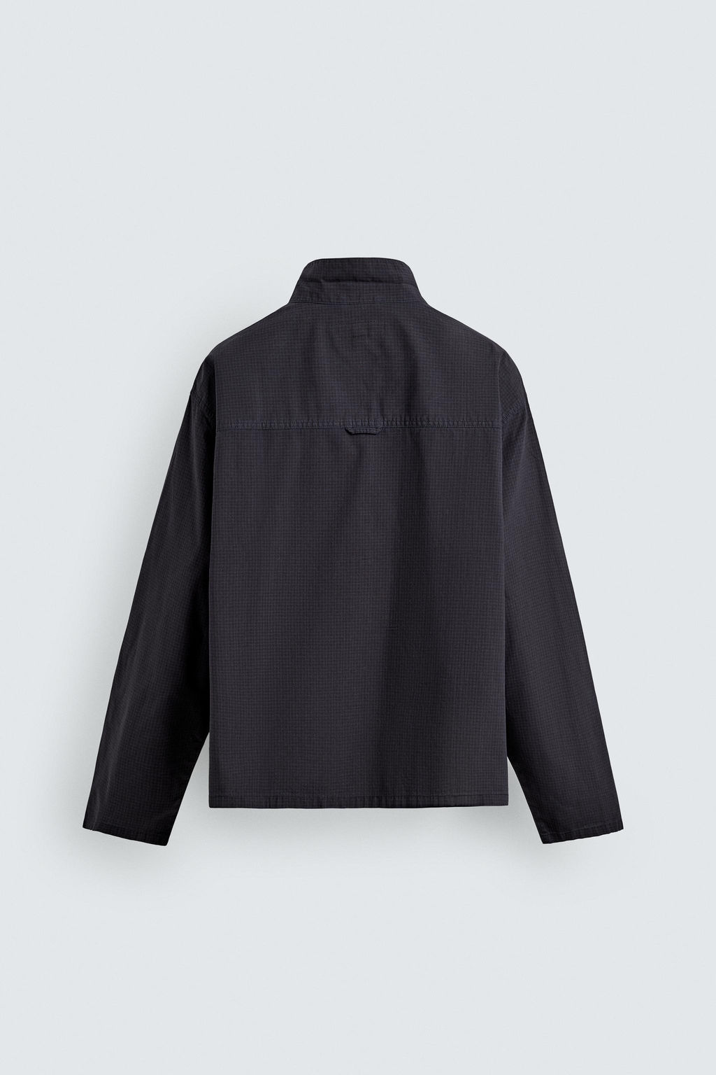 CAMISA RELAXED FIT CUADROS CREMALLERA / Azul - Zara фото 7