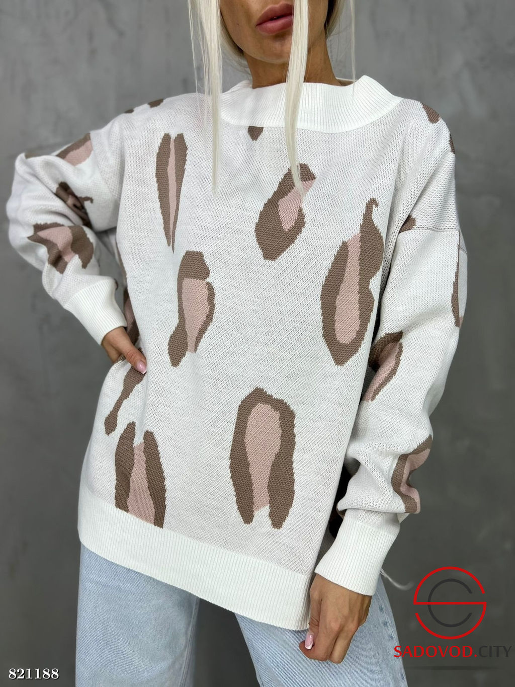Свитер женский с рисунком - Bruno фото 3