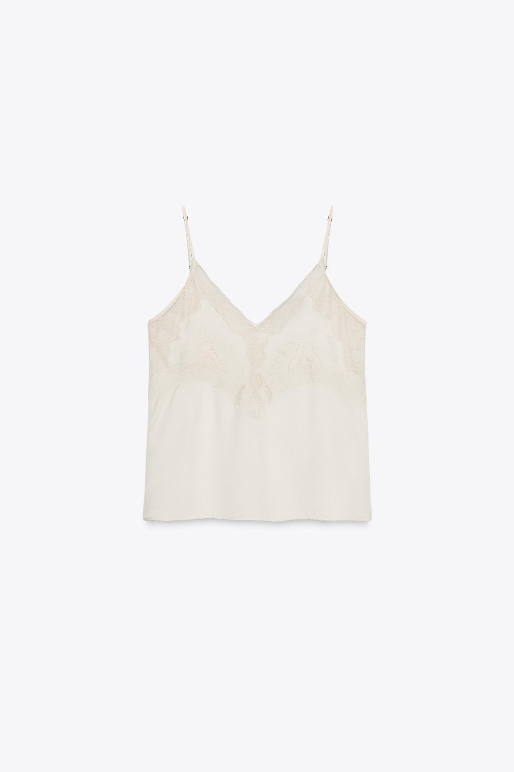 ZW COLLECTION LACE CAMISOLE TOP - Zara фото 10