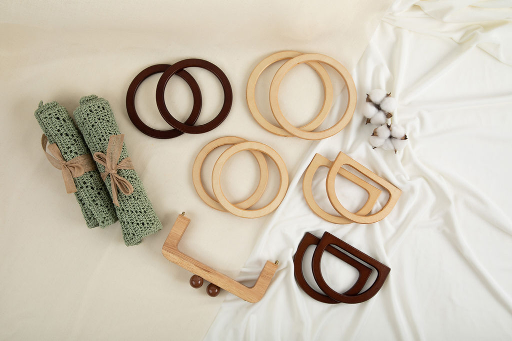 Gamma HA-33 Ручки для сумки 12.9 см 2 шт. №01 светлое дерево