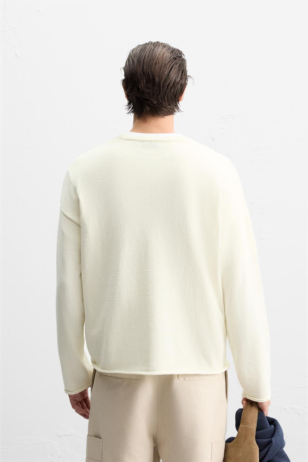 SWEATER WITH RAISED FINISH - Zara фото 12