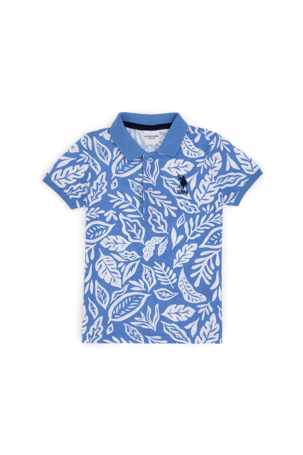Футболка-поло для мальчика U.S. Polo Assn темно-синяя  фото 6