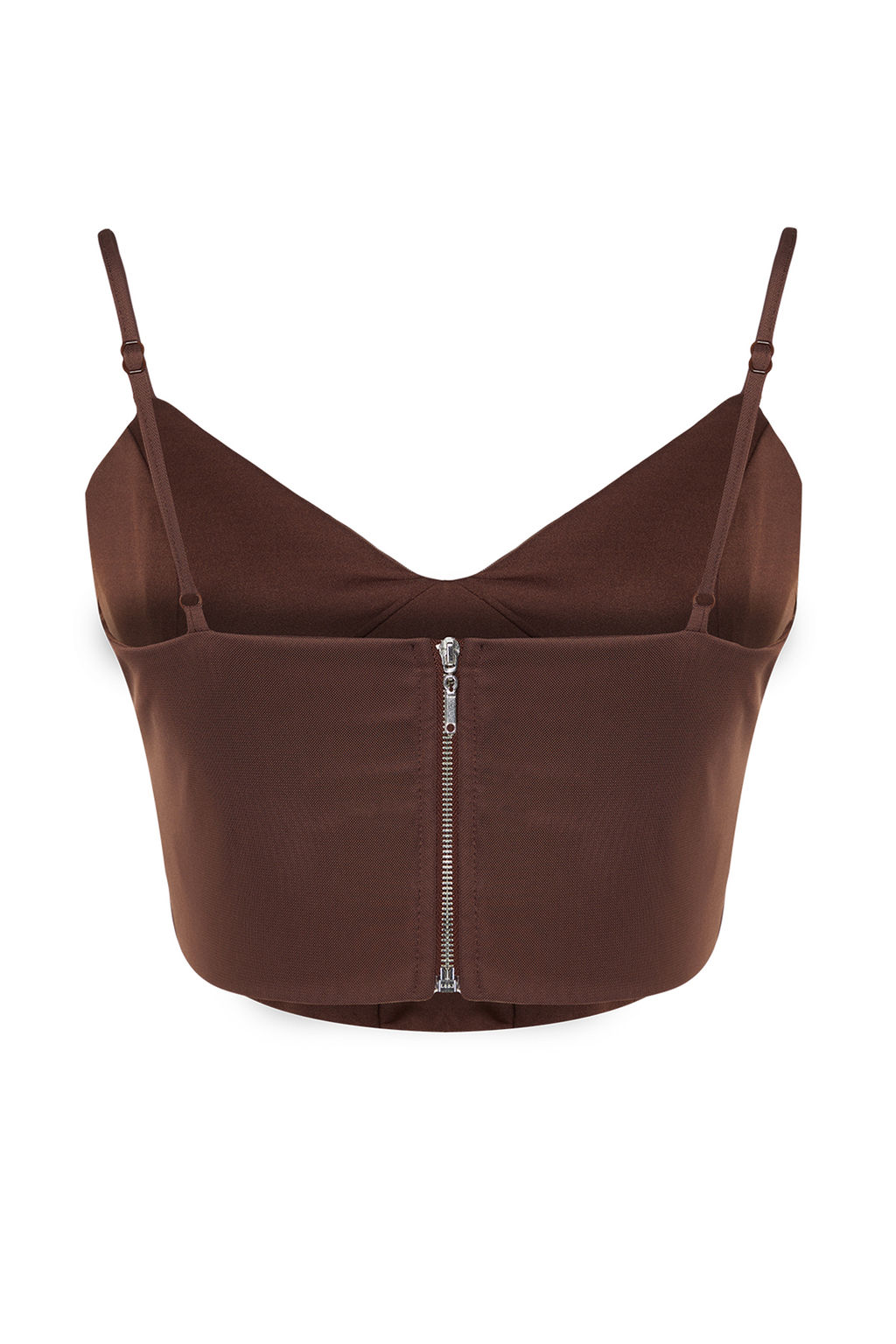 Trendyolmilla Kahverengi Korse Detayl? Orme Tul Bluz TPRSS24BZ00003