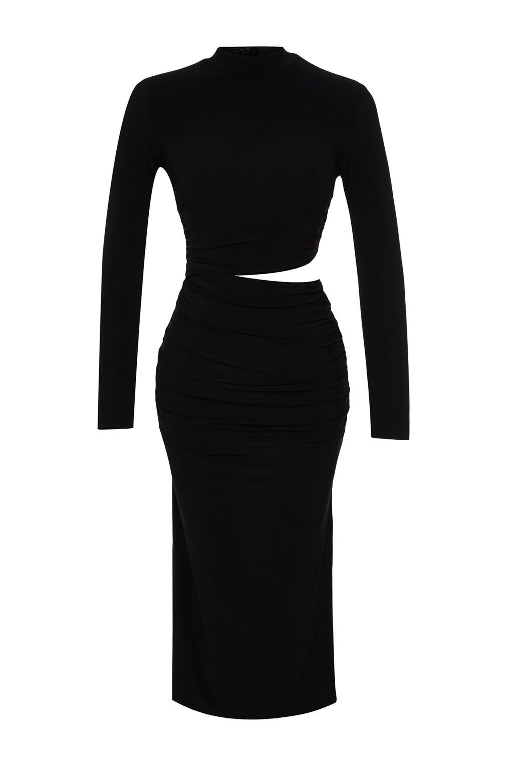 TRENDYOLMILLA Siyah Pencere /Cut Out Detayl? S?k Abiye Elbise TPRAW24EL00297 фото 7