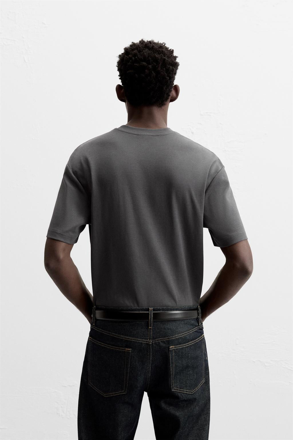BASIC REGULAR FIT T-SHIRT - Zara фото 19