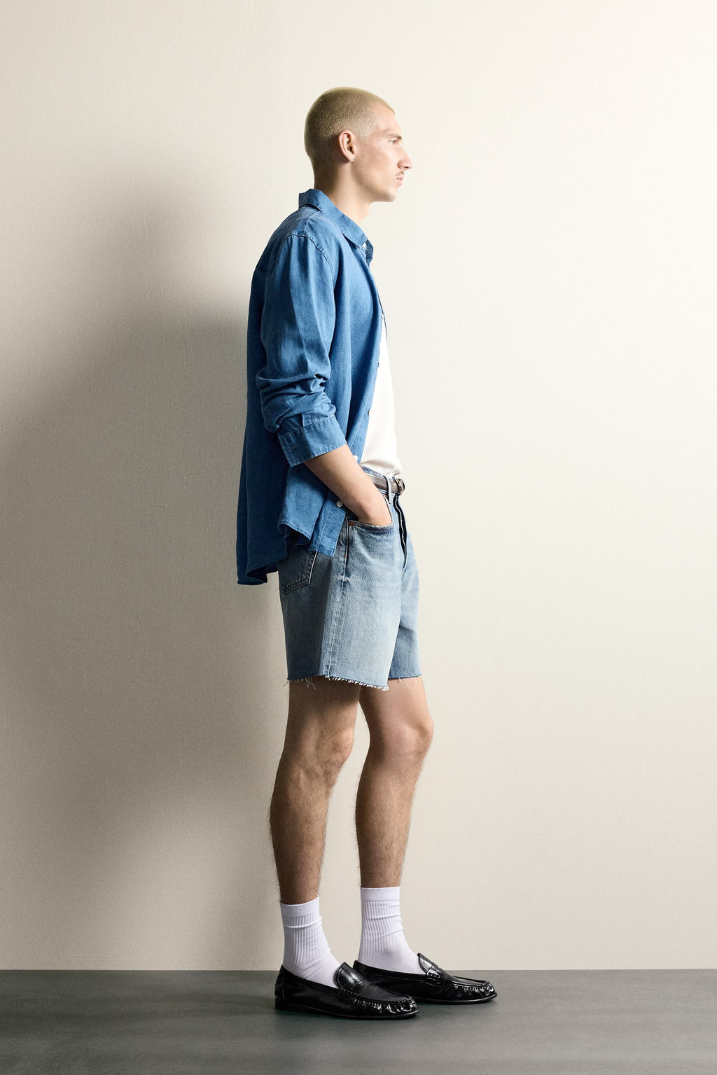 SHORTS DENIM / Azul claro - Zara фото 3