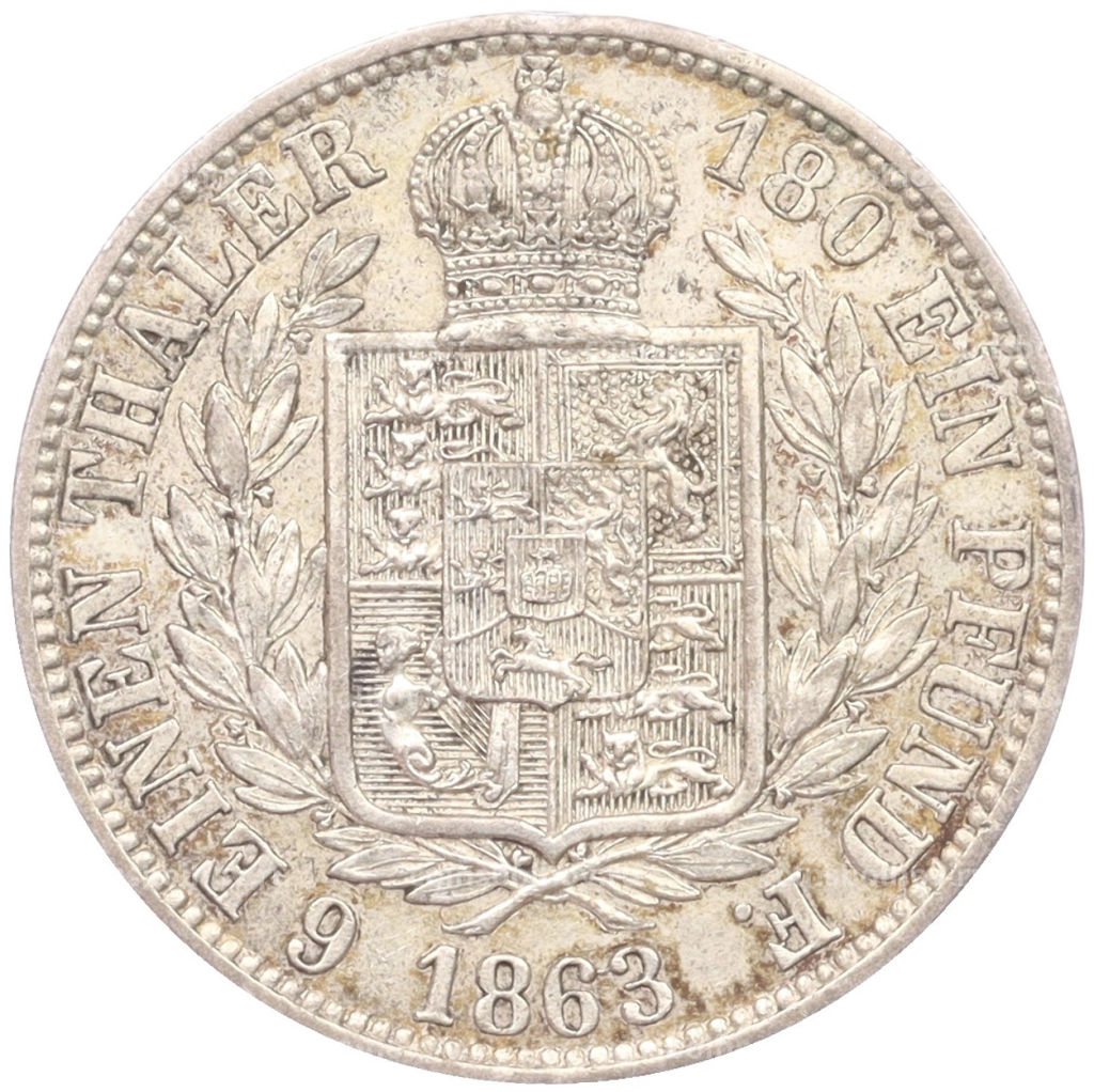 1/6 талера 1863 года B Ганновер